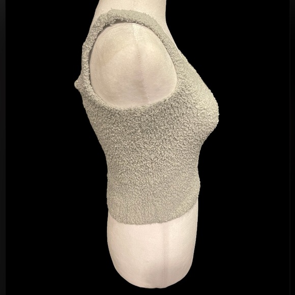 Skims Pastel Mint Green Cozy Knit Crop Tank Top Size XXS/XS - Picture 3 of 9